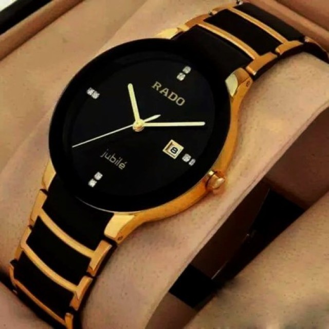 Rado Jublie Black &  Golden Wristwatch for men waterproof